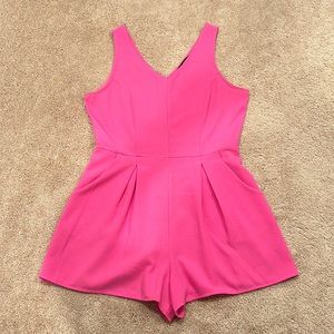 One Clothing Hot Pink Romper